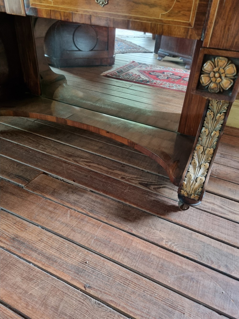 UNUSUAL 18/19THC ITALIAN PROFUSELY INLAID DESK  View IV