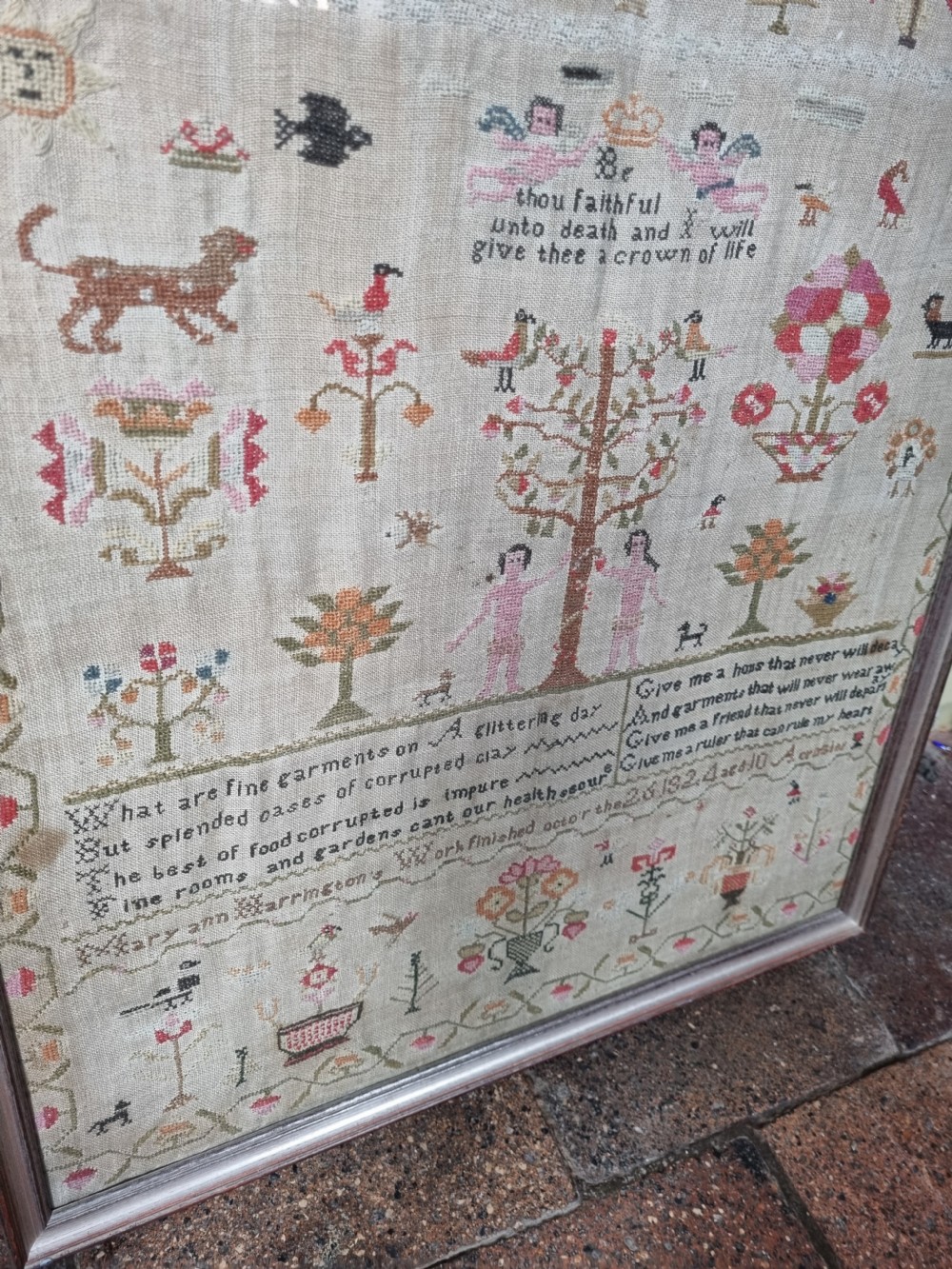 TREE OF LIFE DATED 1824 LARGE SAMPLER View II