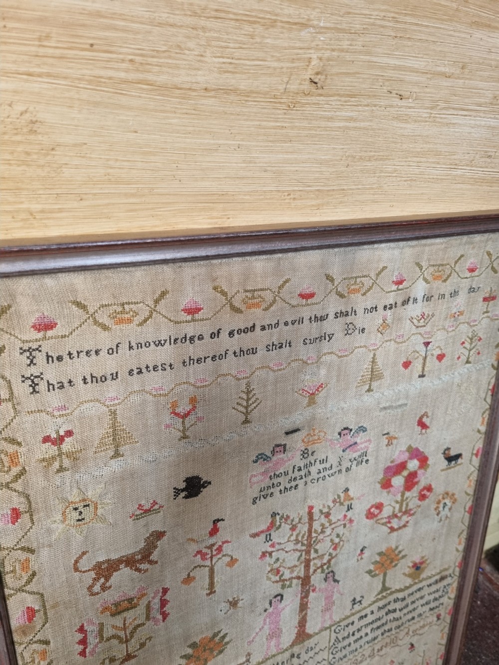 TREE OF LIFE DATED 1824 LARGE SAMPLER View V