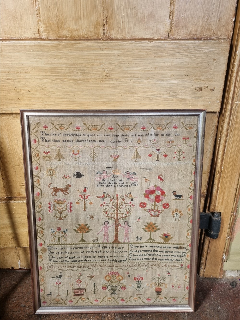 TREE OF LIFE DATED 1824 LARGE SAMPLER View VI