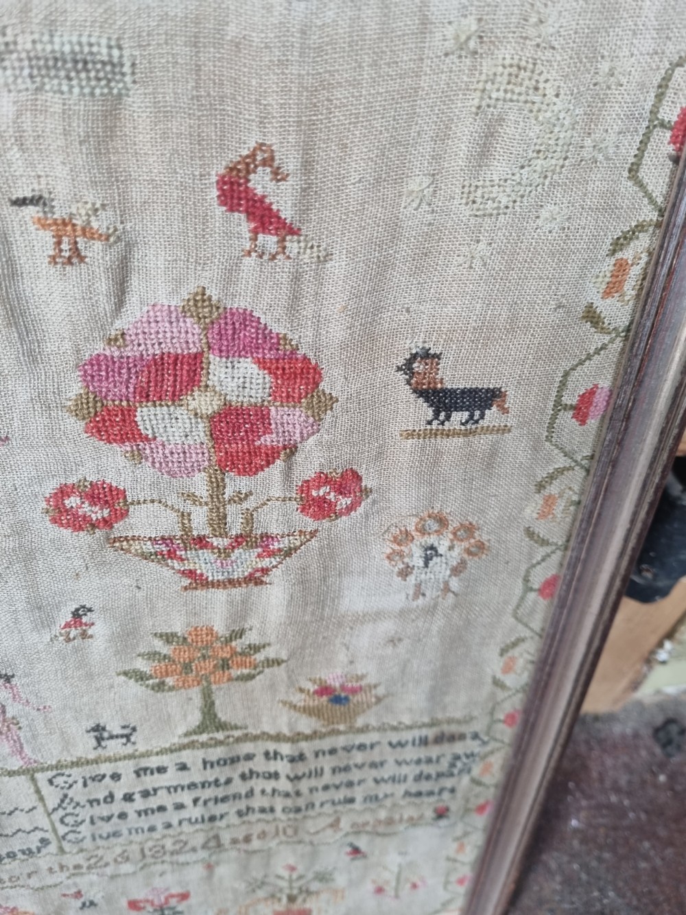 TREE OF LIFE DATED 1824 LARGE SAMPLER View VII