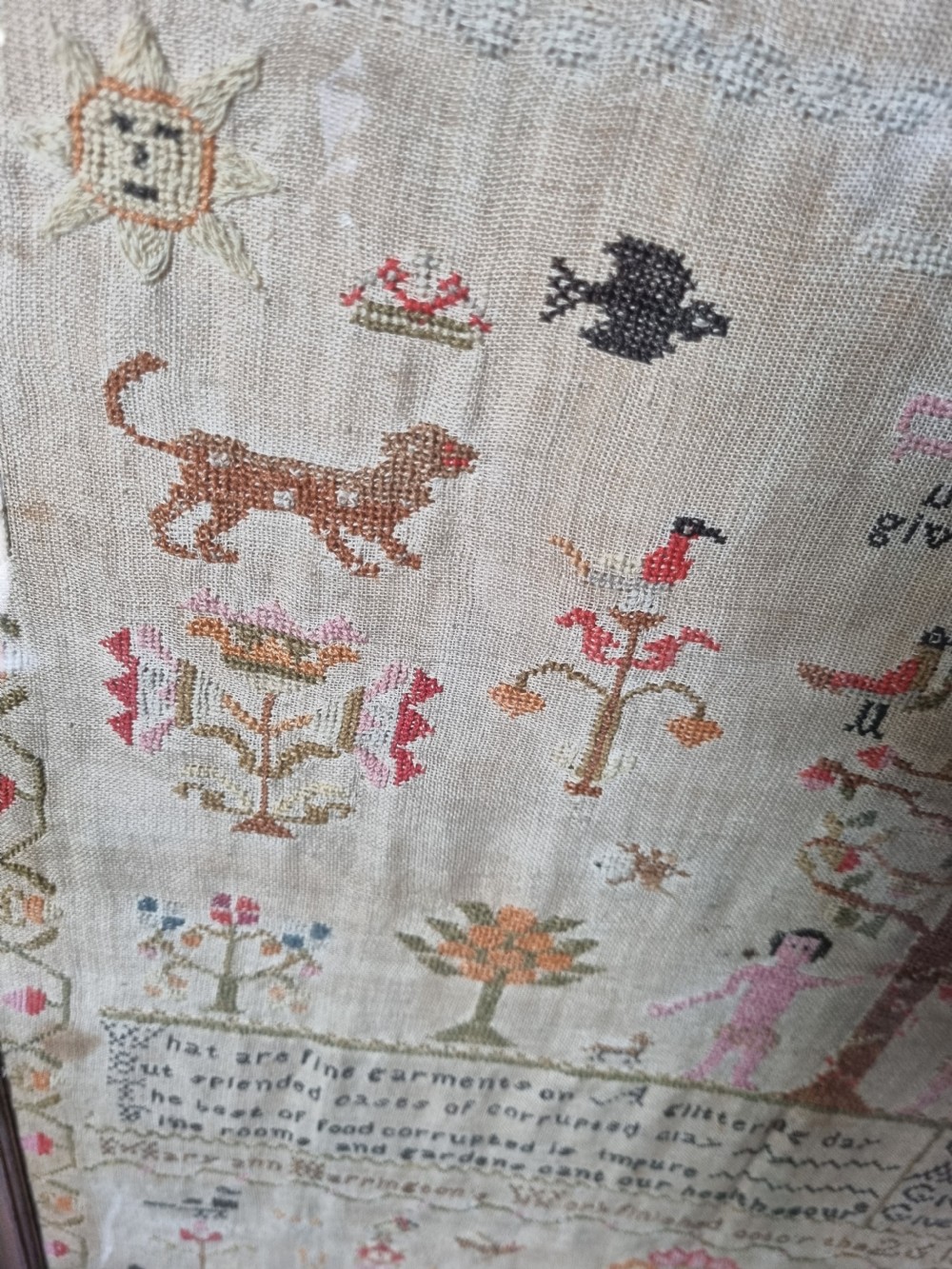 TREE OF LIFE DATED 1824 LARGE SAMPLER View VIII