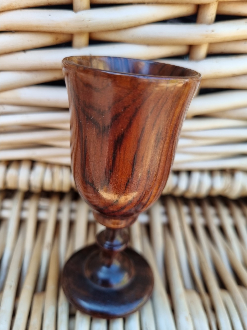 18THC SOLID ROSEWOOD TASTING GOBLET View II