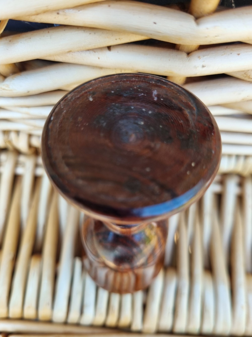18THC SOLID ROSEWOOD TASTING GOBLET View IV