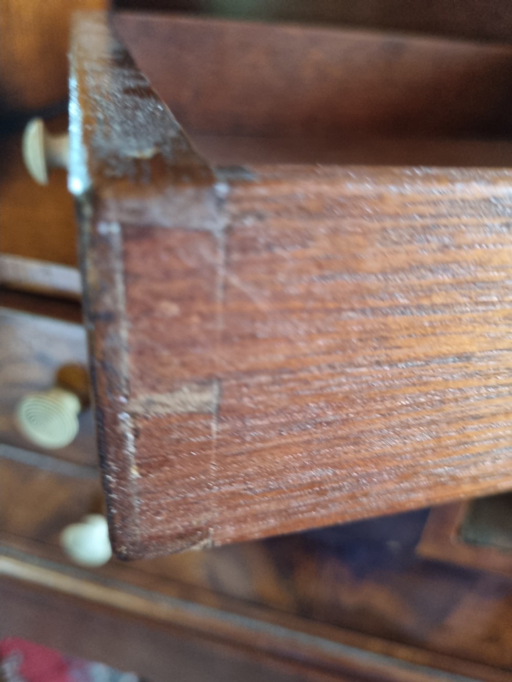 GEORGIAN MAHOGANY CHEVERET (2 PIECE) LADIES DESK View IV
