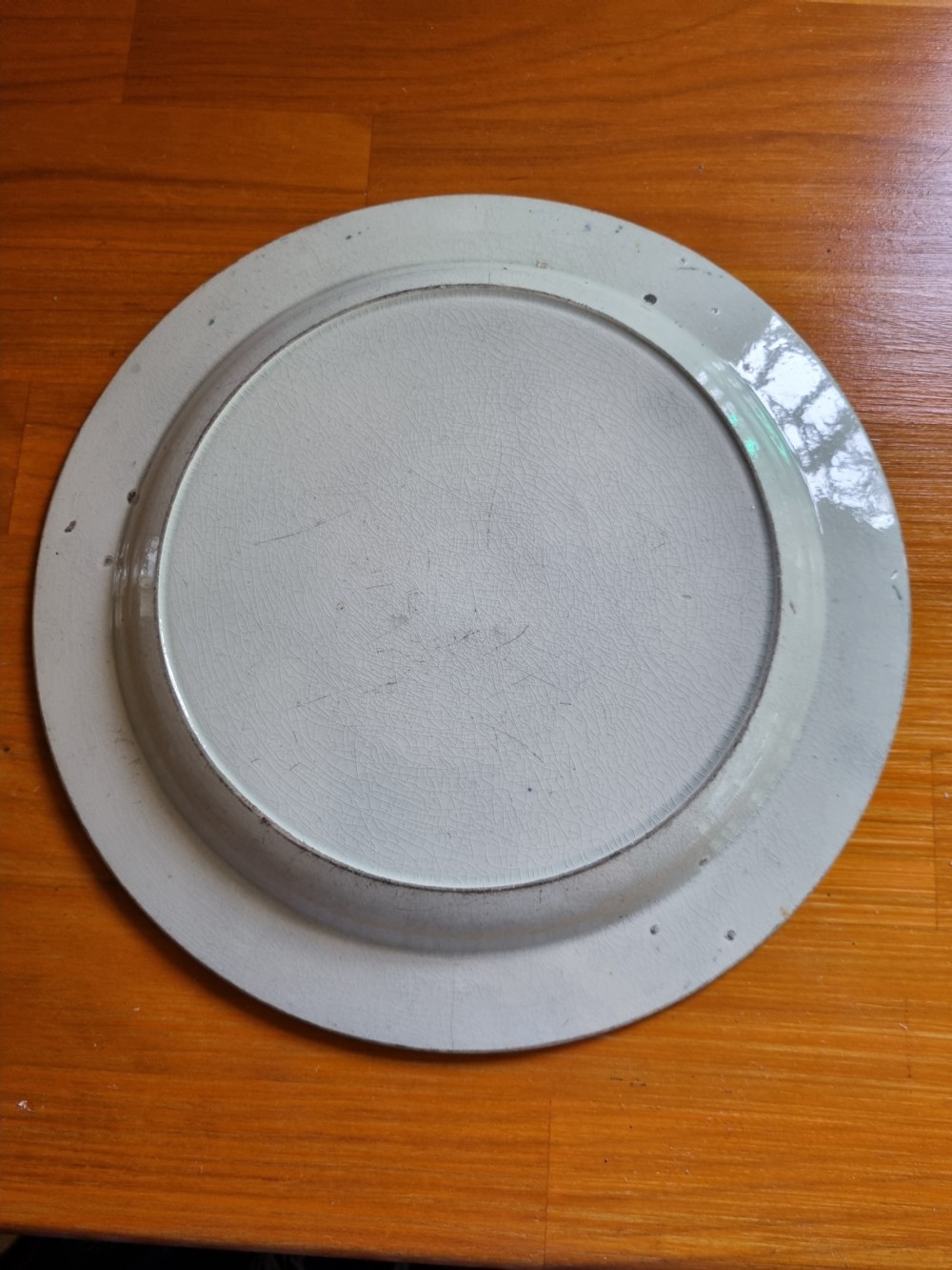 LATE 18THC NAIVE PEARLWARE PLATE View IV