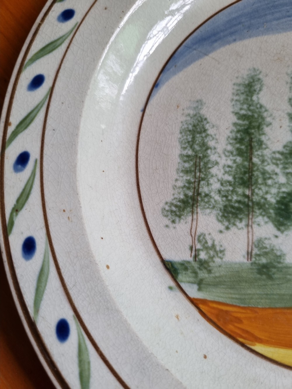 LATE 18THC NAIVE PEARLWARE PLATE View VI