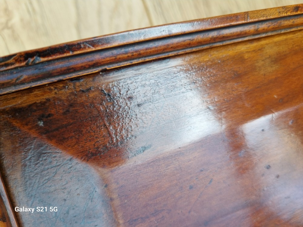 GEORGIAN SOLID YEW WOOD CANDLE BOX View IV