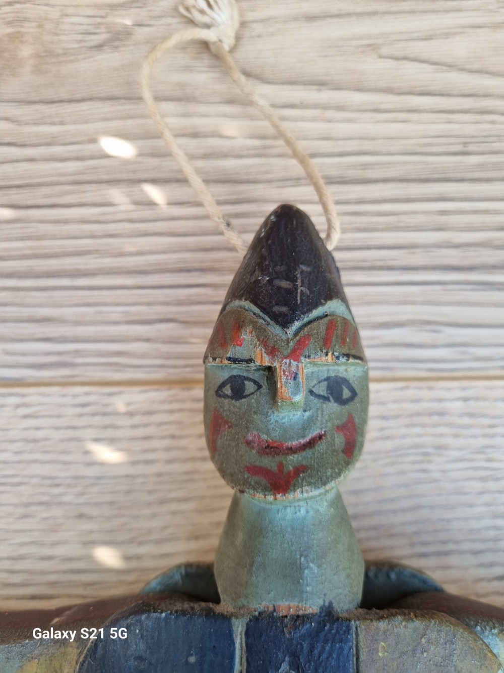 RARE COMPLETE 19THC WOODEN DANCING PUPPET  View II