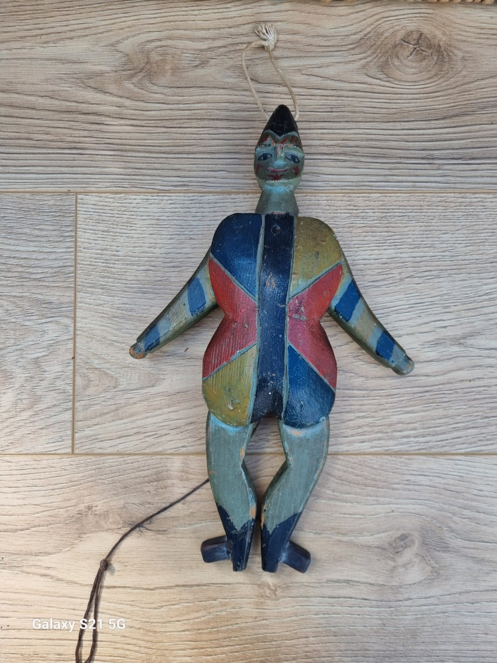 RARE COMPLETE 19THC WOODEN DANCING PUPPET  View VIII