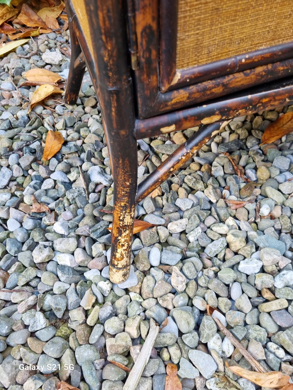 AN ARTS AND CRAFTS  BRITISH BAMBOO STAND WITH CUPBOARD View VI