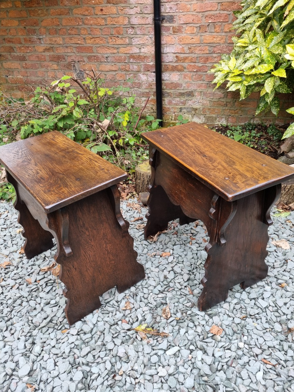 A NEAR PAIR OF SUBSTANTIAL ANTIQUE. 