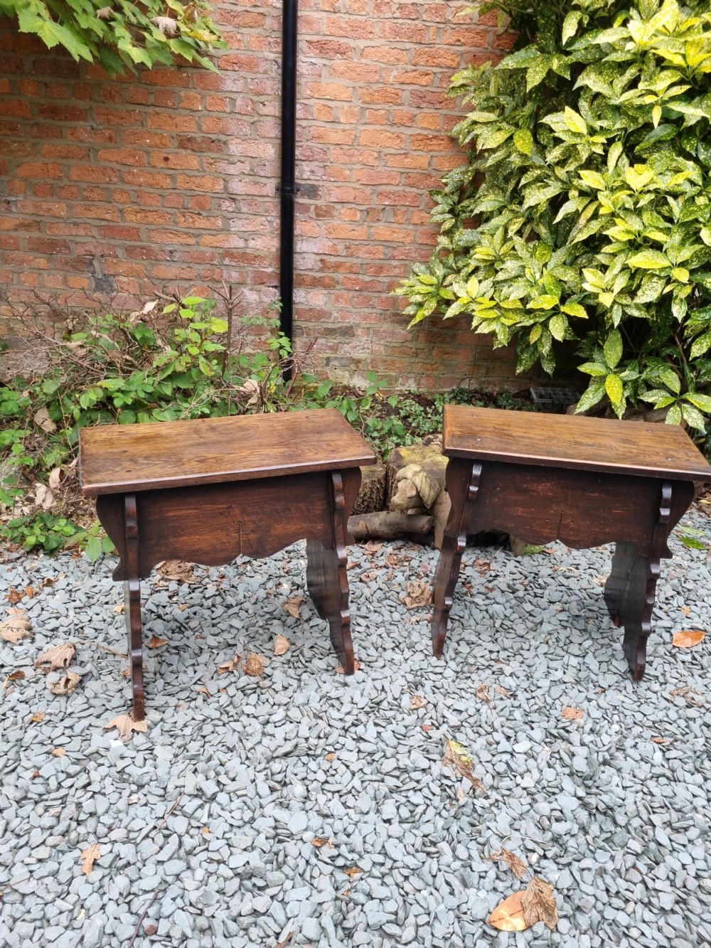 A NEAR PAIR OF SUBSTANTIAL ANTIQUE. 