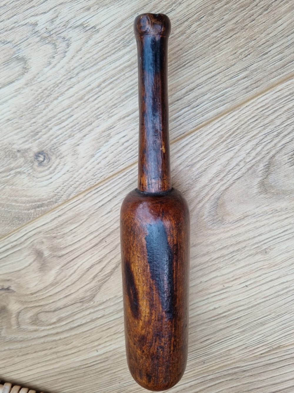 GOOD 19THC FRUITWOOD TREEN 