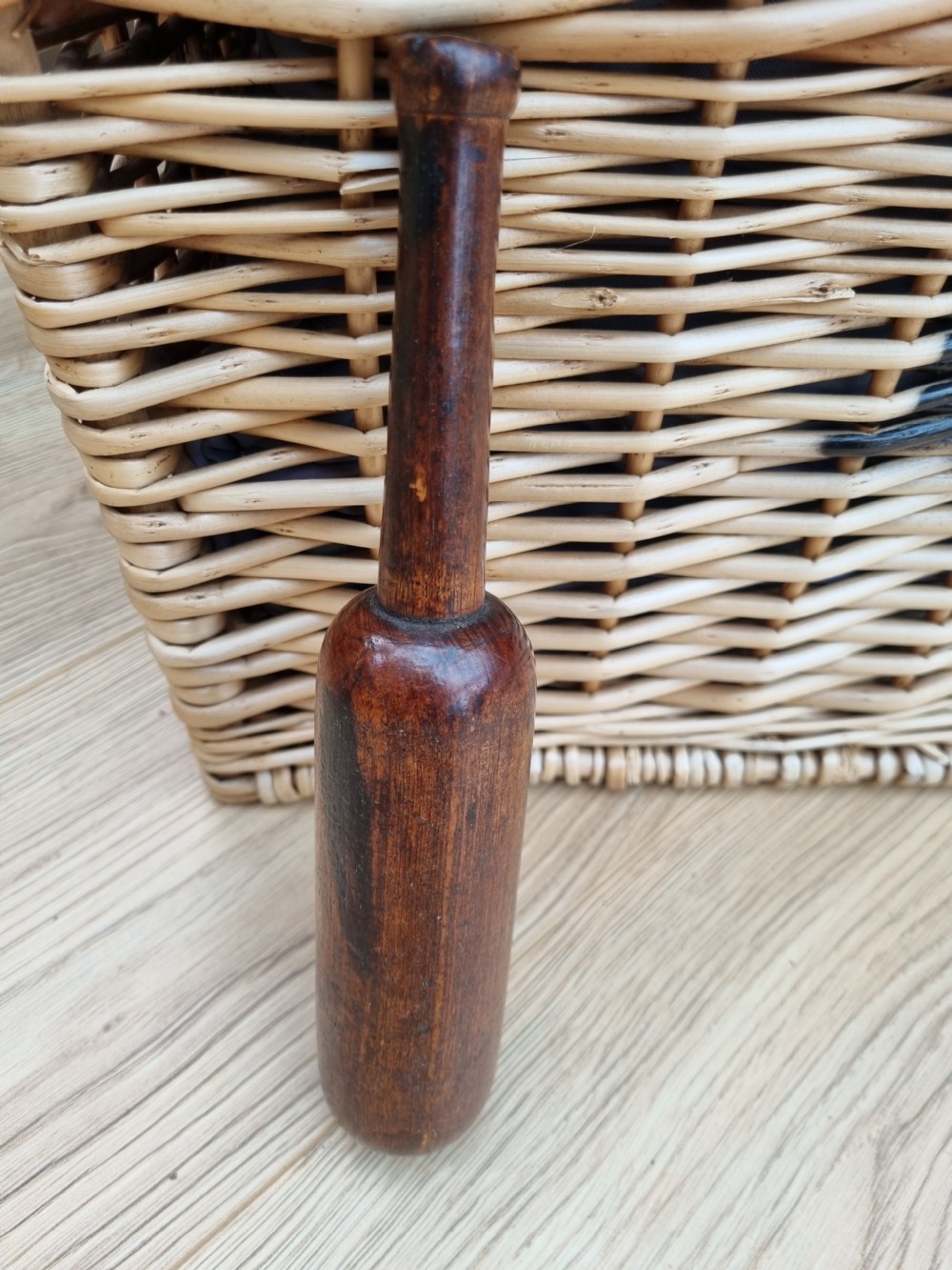 GOOD 19THC FRUITWOOD TREEN 