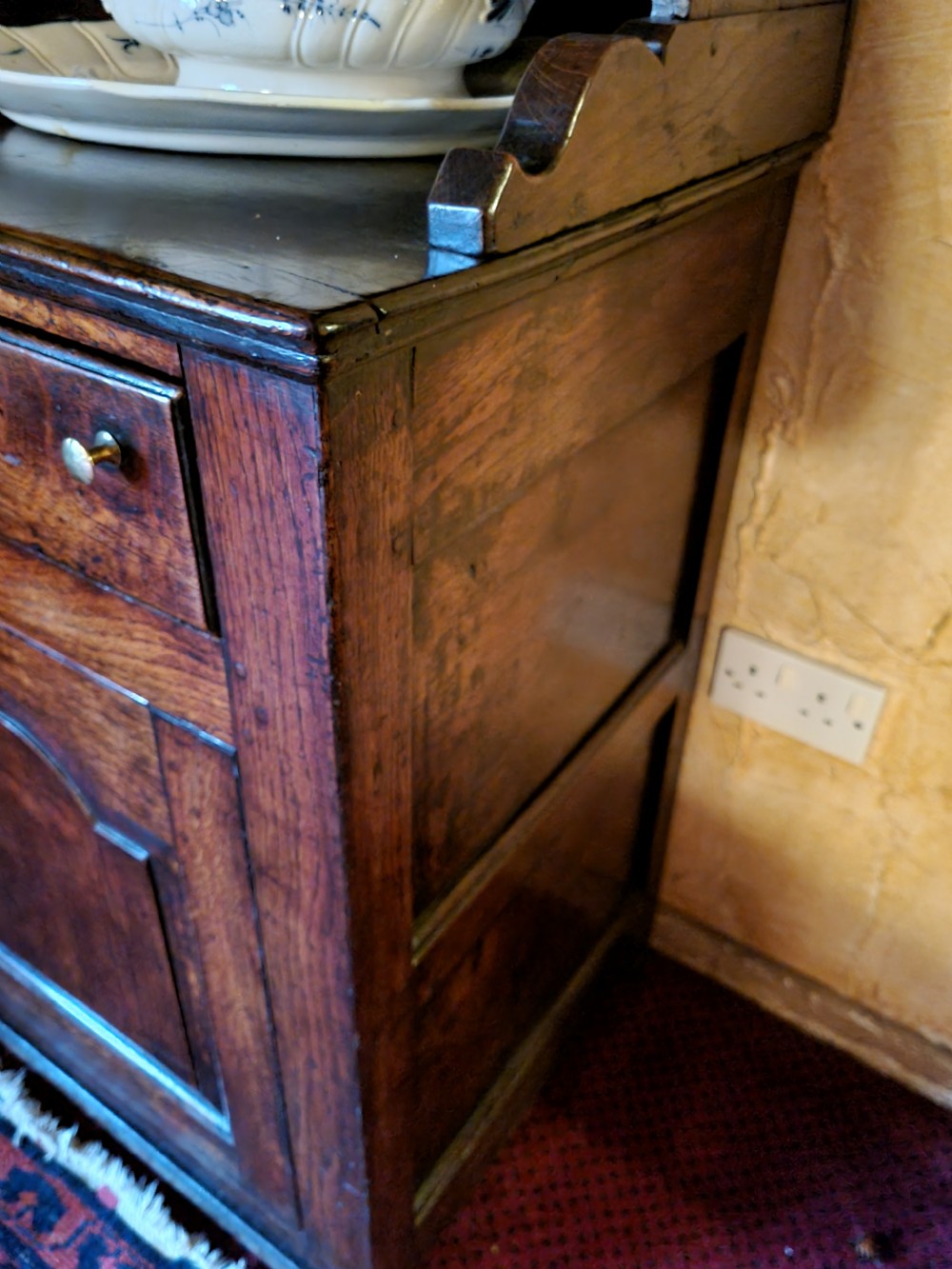 RARE MID 18THC SMALL LLANRWST OAK DRESSER AND RACK 138CMSL View V