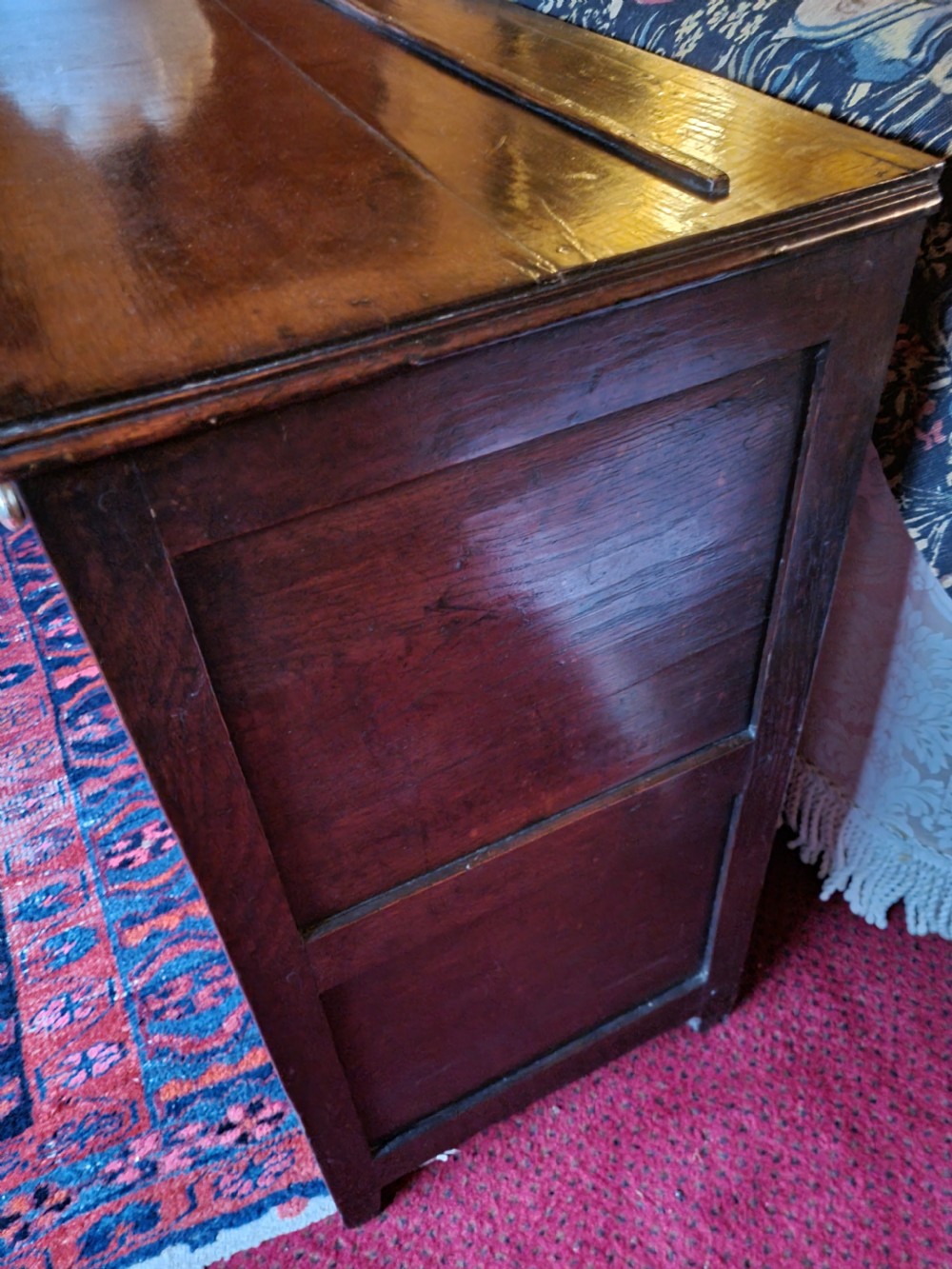  MID 18THC  OAK WELSH DRESSER BASE WITH UNIQUE FOOD CUPBOARD View IV
