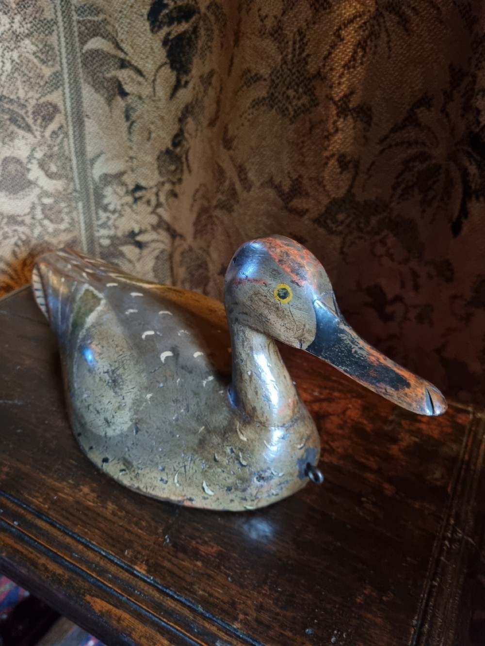 19THC PAINTED DECOY DUCK