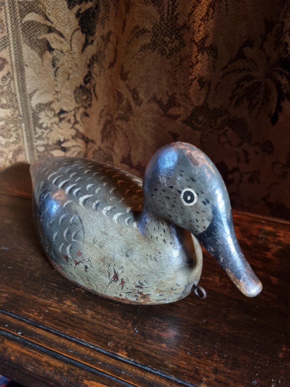 WOODEN DECORATED DECOY DUCK View IV