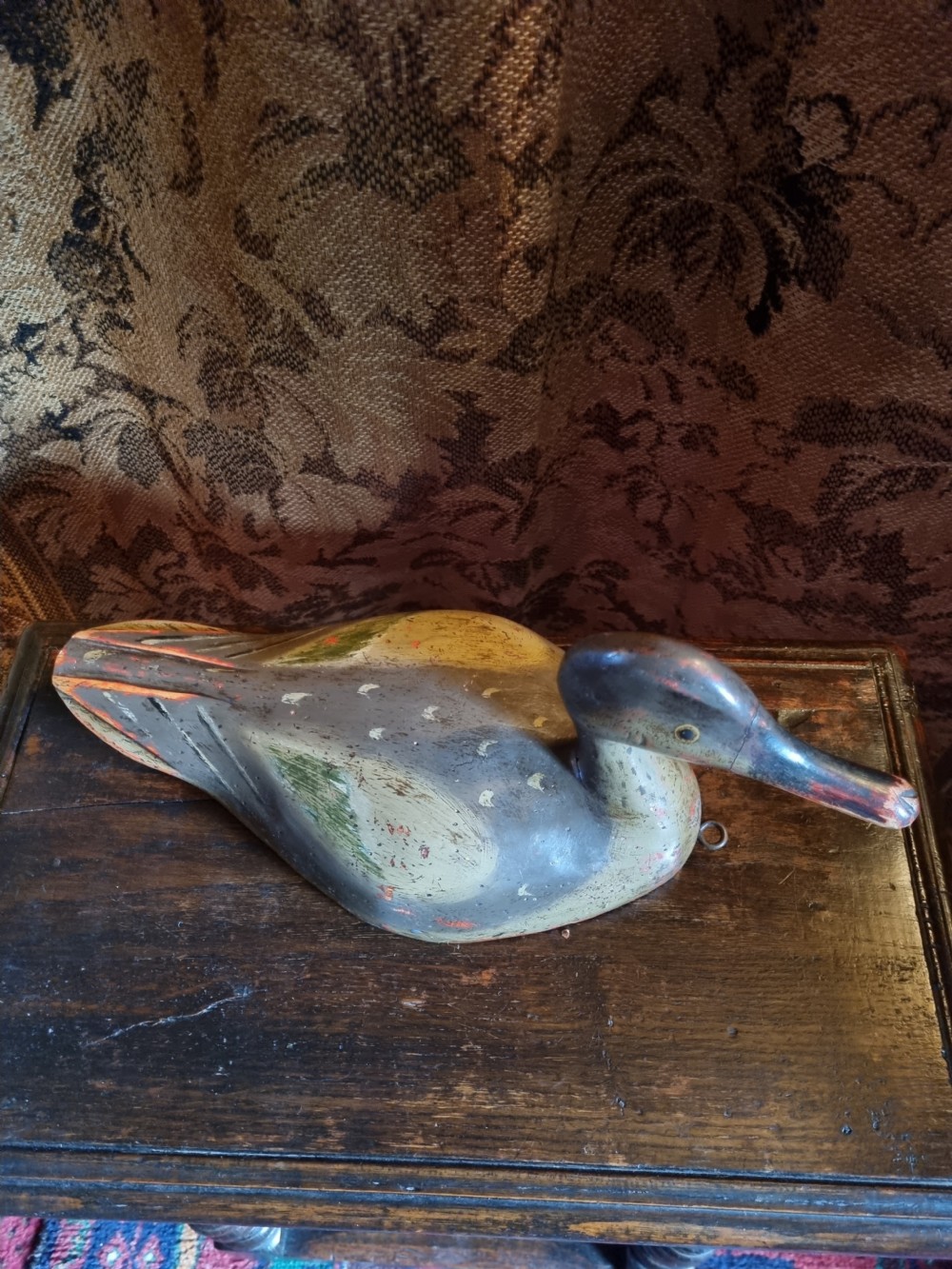 ANTIQUE WOODEN DECOY DUCK 