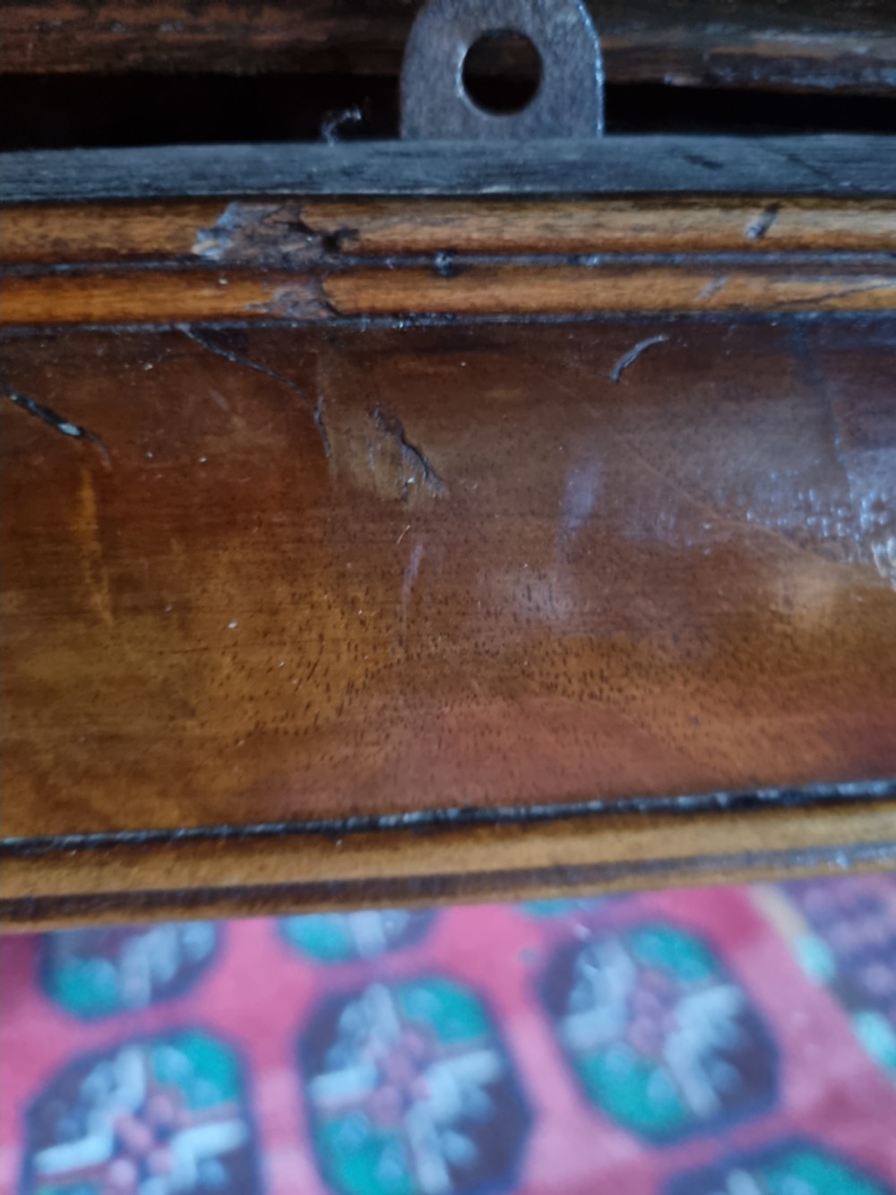 L17TH/E18THC WALNUT MOULDED PERIOD MIRROR View IV