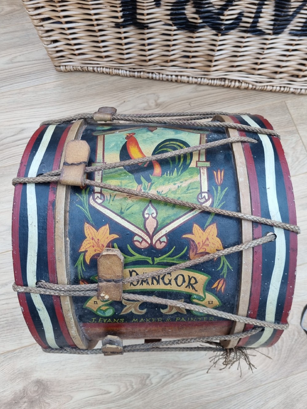 NORTHERN IRELAND DECORATED BAND DRUM E.20THC 