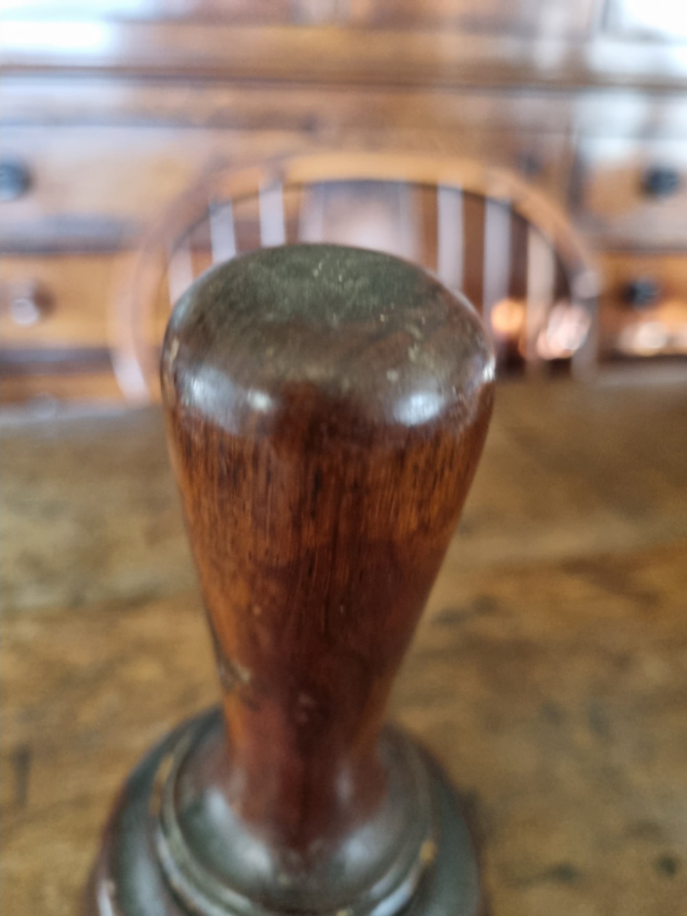 LARGE 18THC ENGLISH  WALNUT MALLET View II