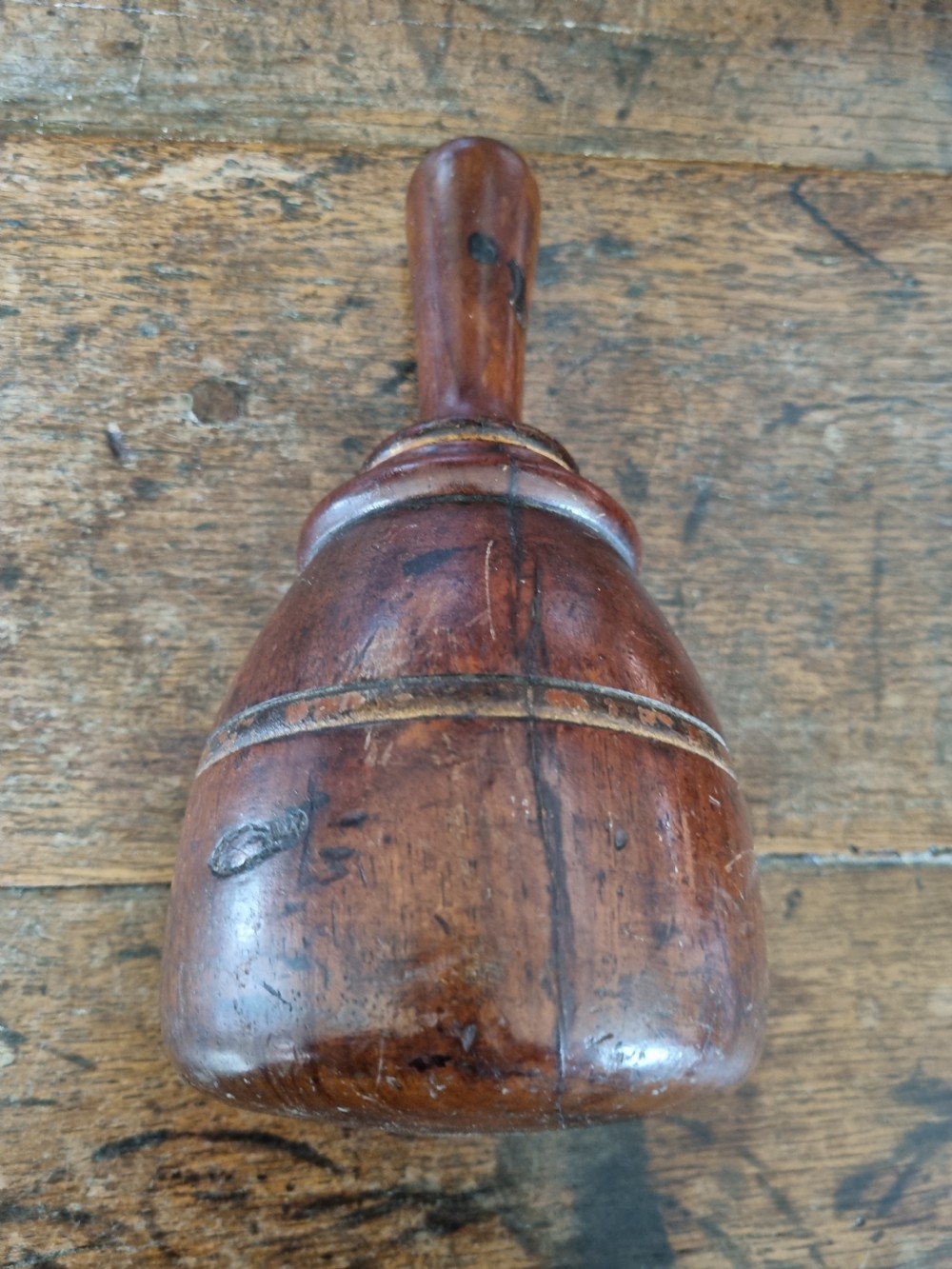 LARGE 18THC ENGLISH  WALNUT MALLET View V