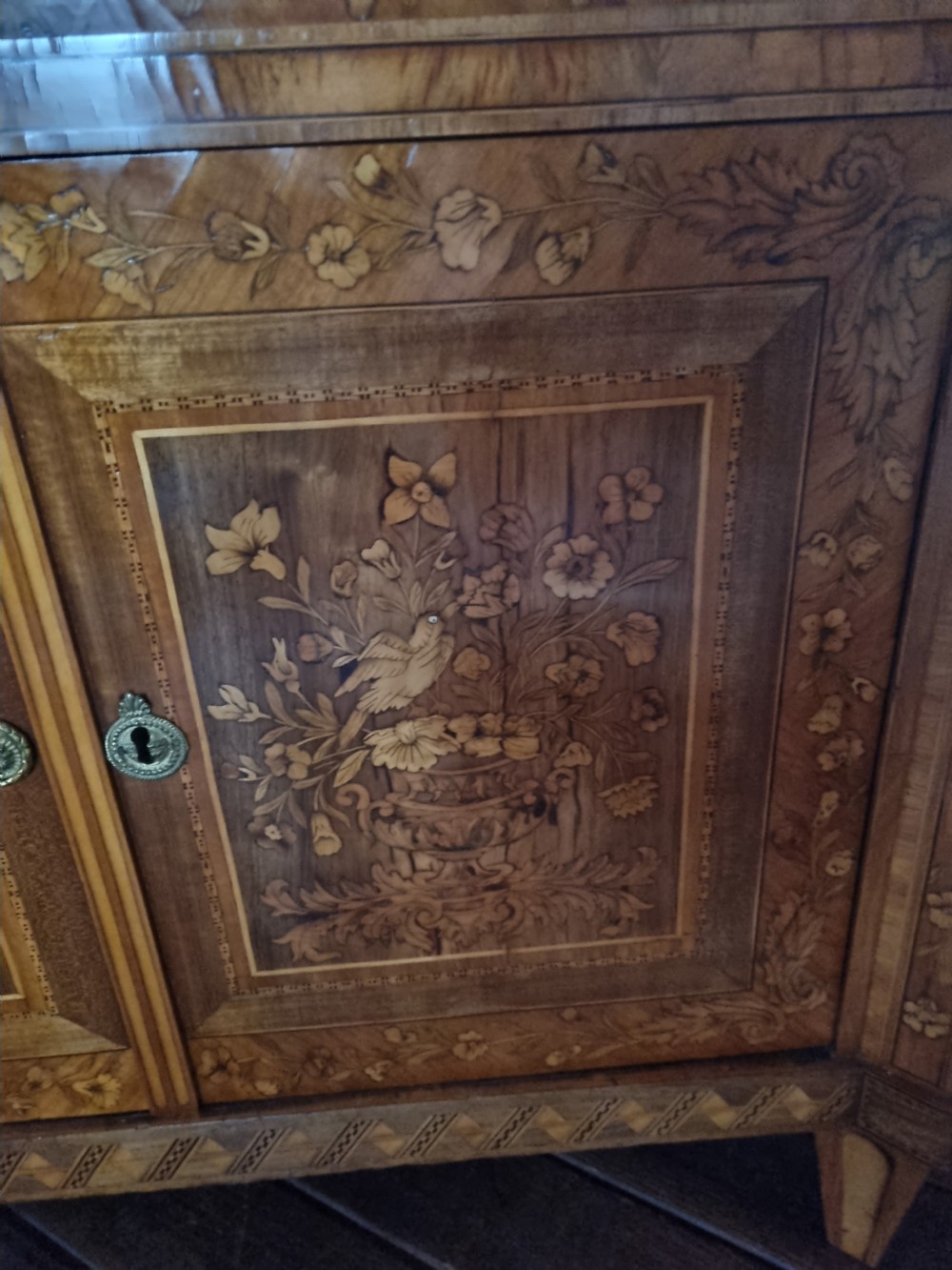 WONDERFUL EARLY 19THC  INLAID WALNUT ESCRITOIRE/WRITING DESK View IX