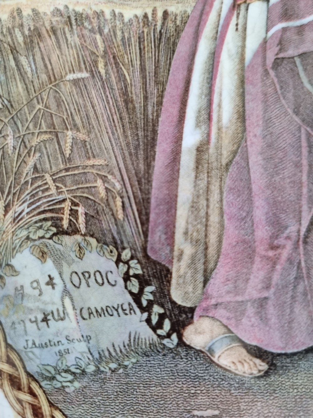 LARGE 19THC PRATTWARE PLAQUE OF JESUS View V