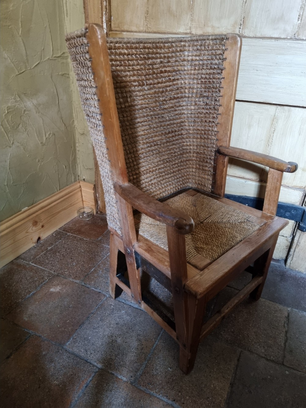 ORIGINAL WOVEN ORKNEY ARMCHAIR.