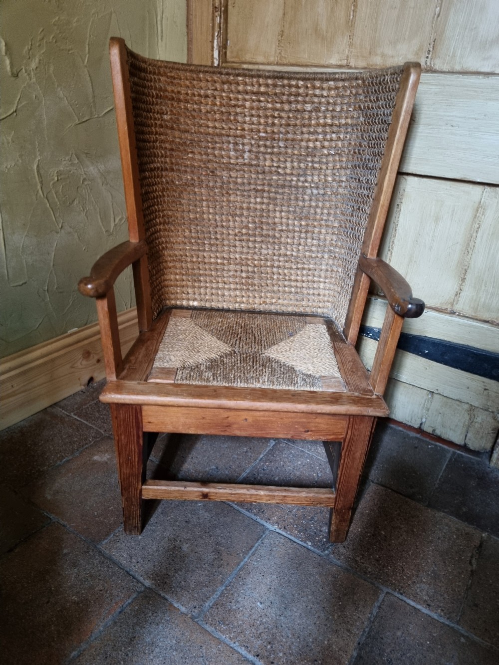 ORIGINAL WOVEN ORKNEY ARMCHAIR. View II