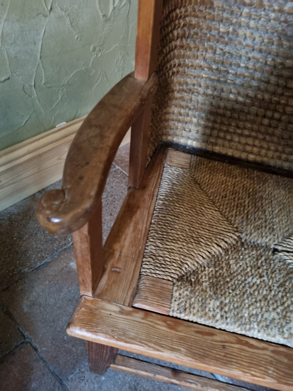 ORIGINAL WOVEN ORKNEY ARMCHAIR. View VII