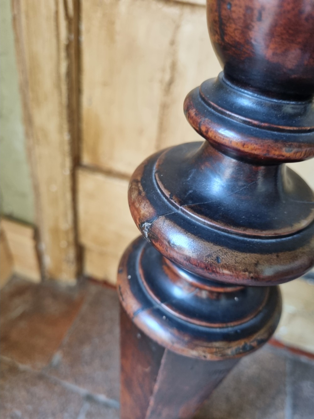 AN EARLY ORIGINAL 18THC WALNUT 