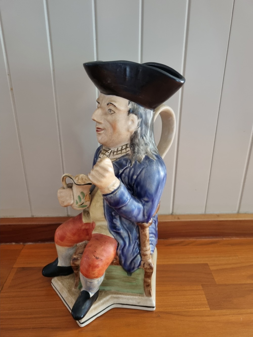 A MASSIVE  19THC STAFFORDSHIRE TOBY JUG 