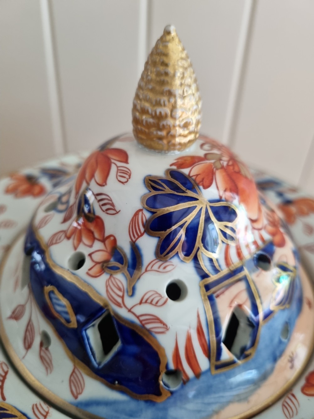 MASONS IRONSTONE POT POURRI VASE  View IV