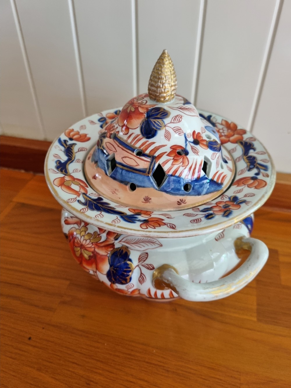 MASONS IRONSTONE POT POURRI VASE  View VI