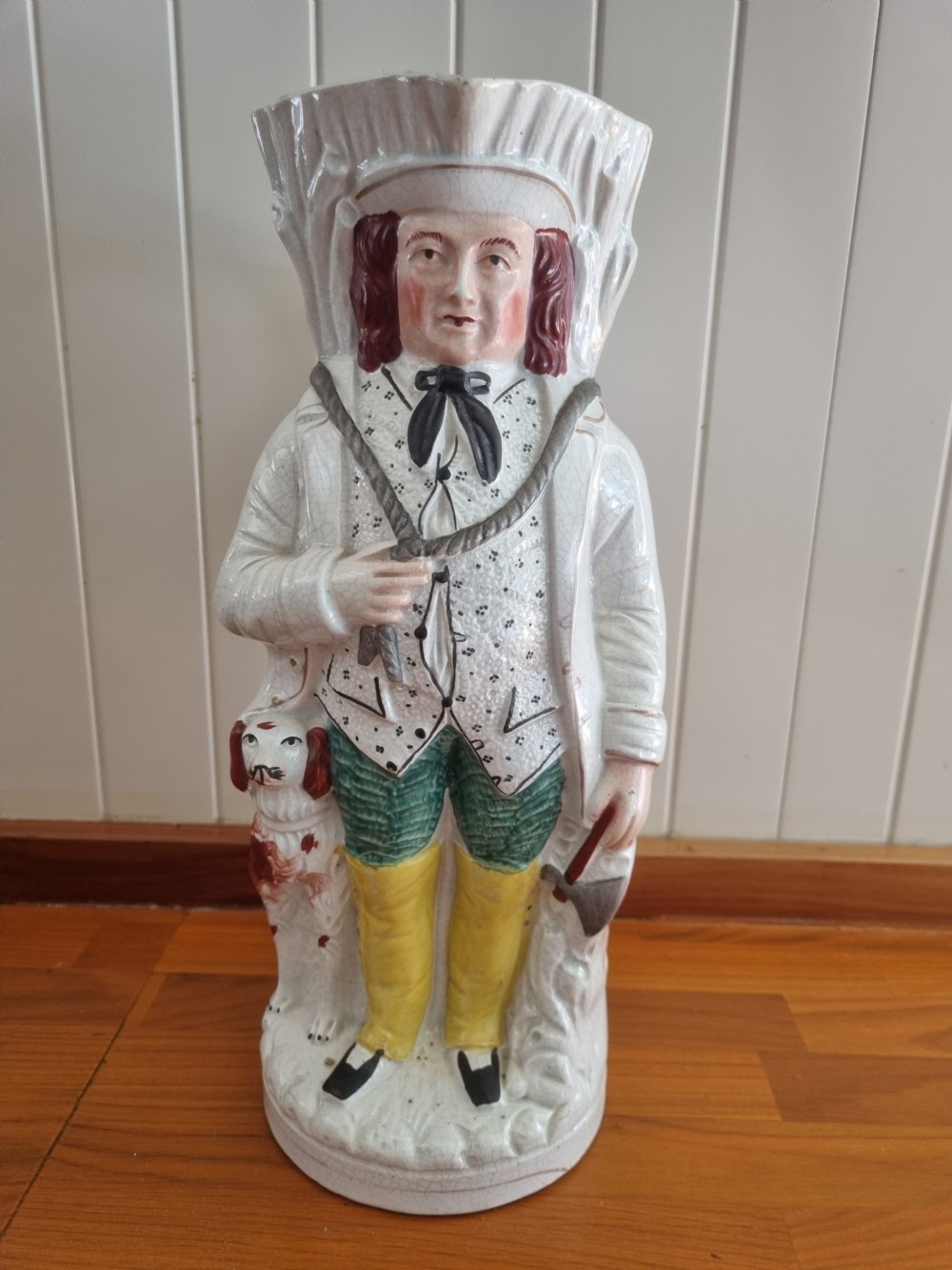 MASSIVE 19THC STAFFORDSHIRE TOBY JUG 