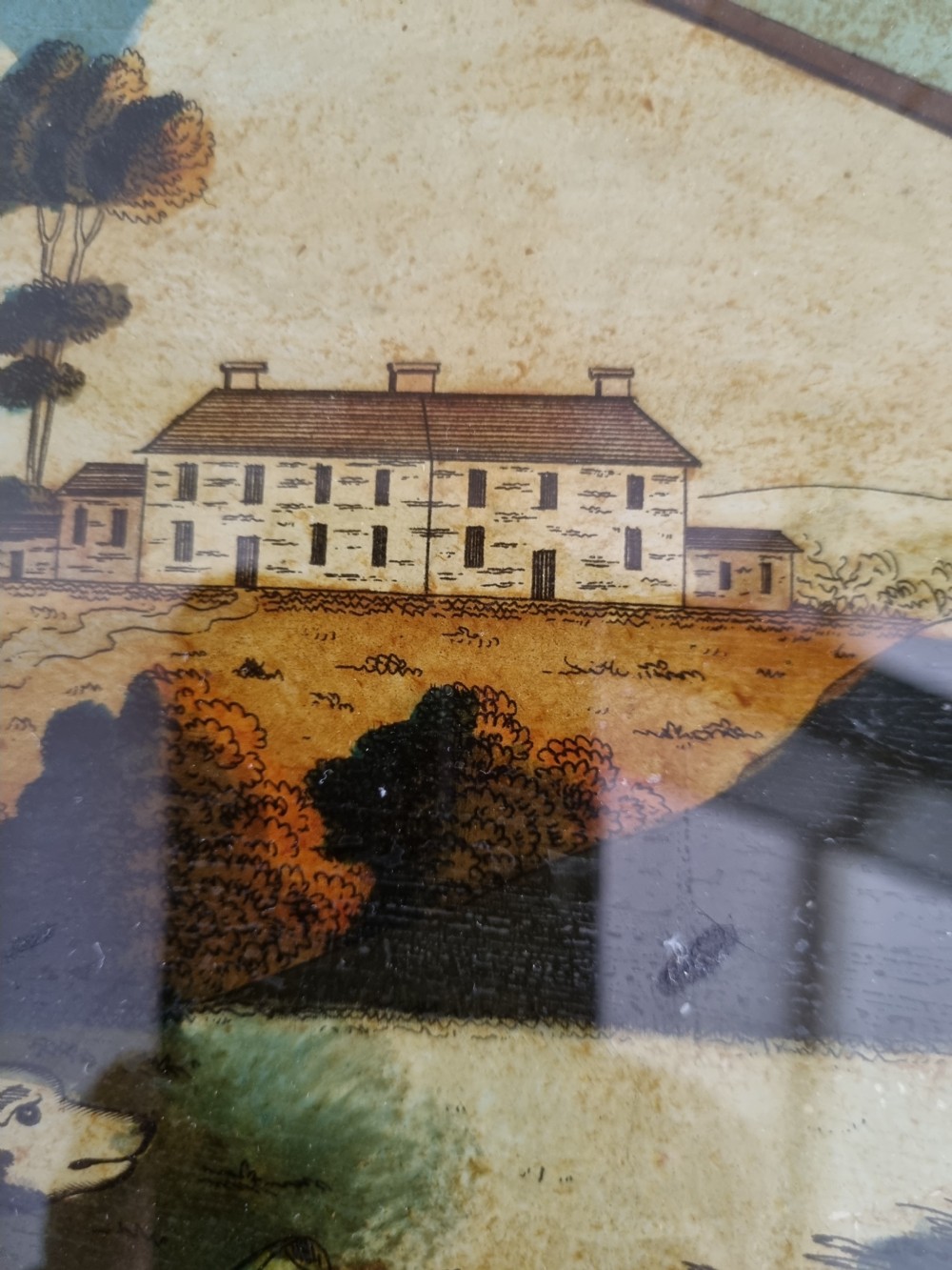 GEORGIAN REVERSE GLASS PICTURE View III