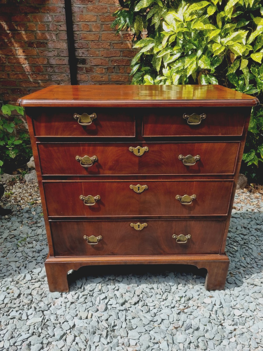 GEORGIAN SMALL MAHOGANY CHEST OF DRAWERS  View IX