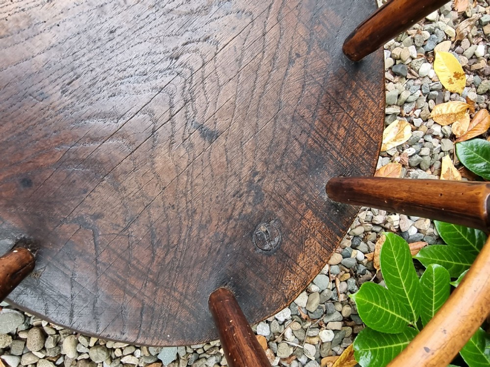 PRIMITIVE E19THC WELSH HOOP BACK ASH AND ELM CHILDS CHAIR View III