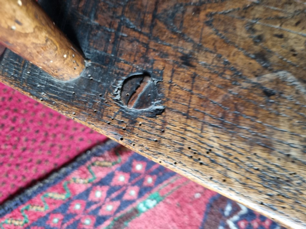 PRIMITIVE E19THC WELSH HOOP BACK ASH AND ELM CHILDS CHAIR View VIII