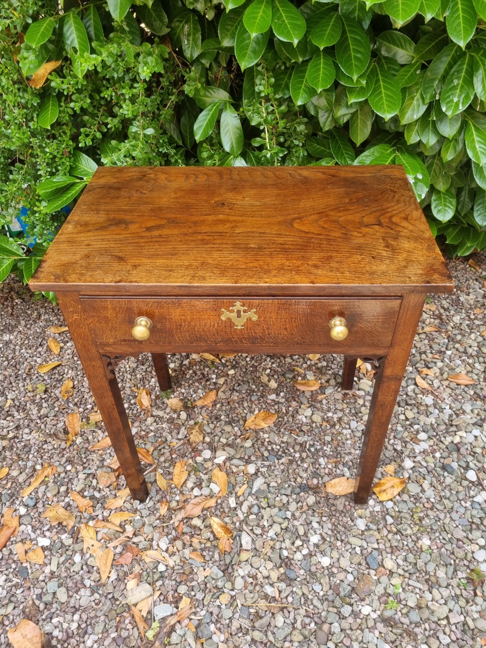 18THC WELSH SMALL OAK SIDE TABLE  View V