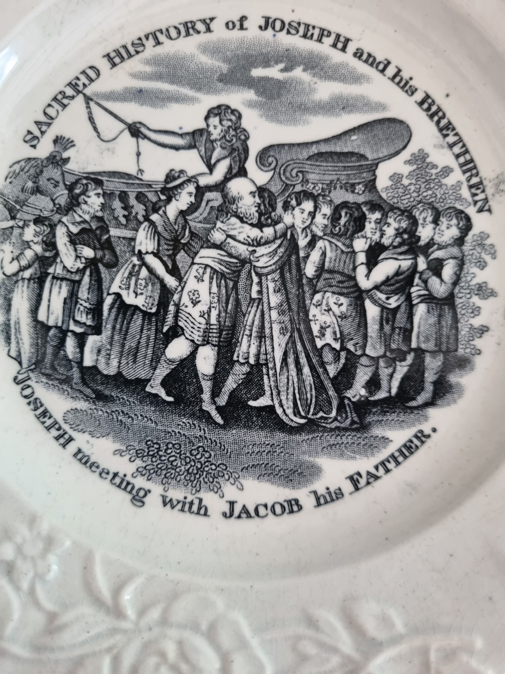 4 EARLY TO MID19THC POTTERY CHILDREN PLATES  View IV
