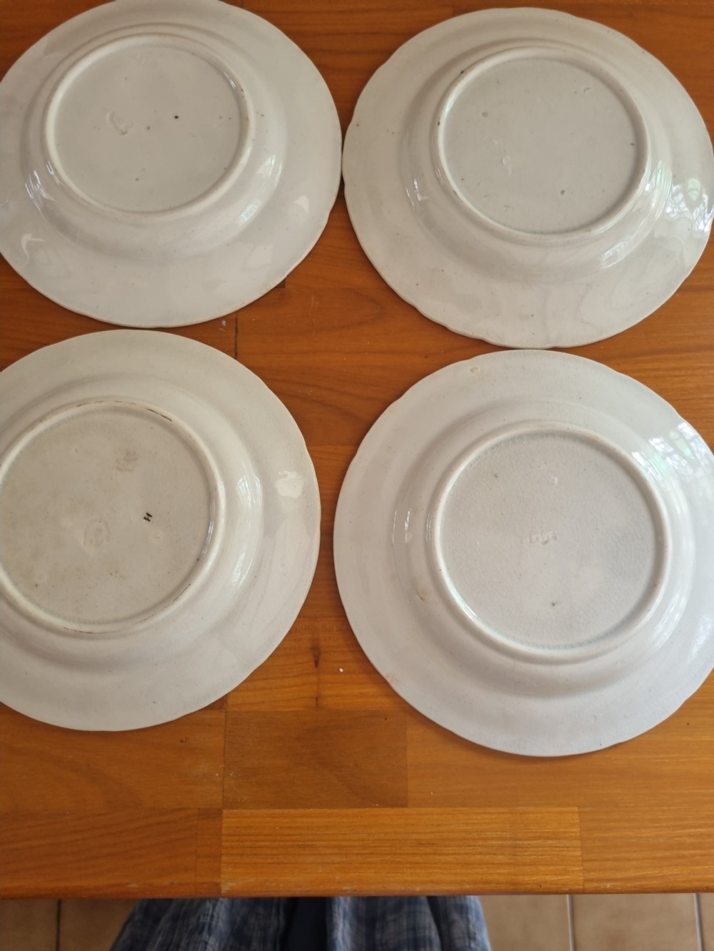 4 EARLY TO MID19THC POTTERY CHILDREN PLATES  View VI