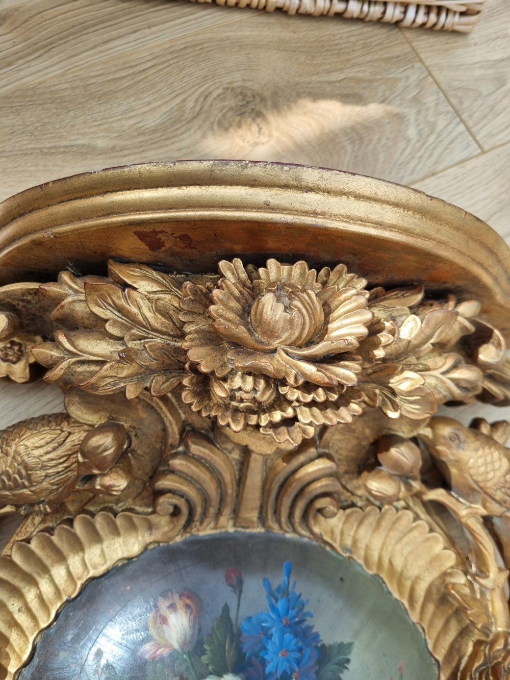 WONDERFUL PAIR OF 19THC GILTWOOD BRACKETS  View V