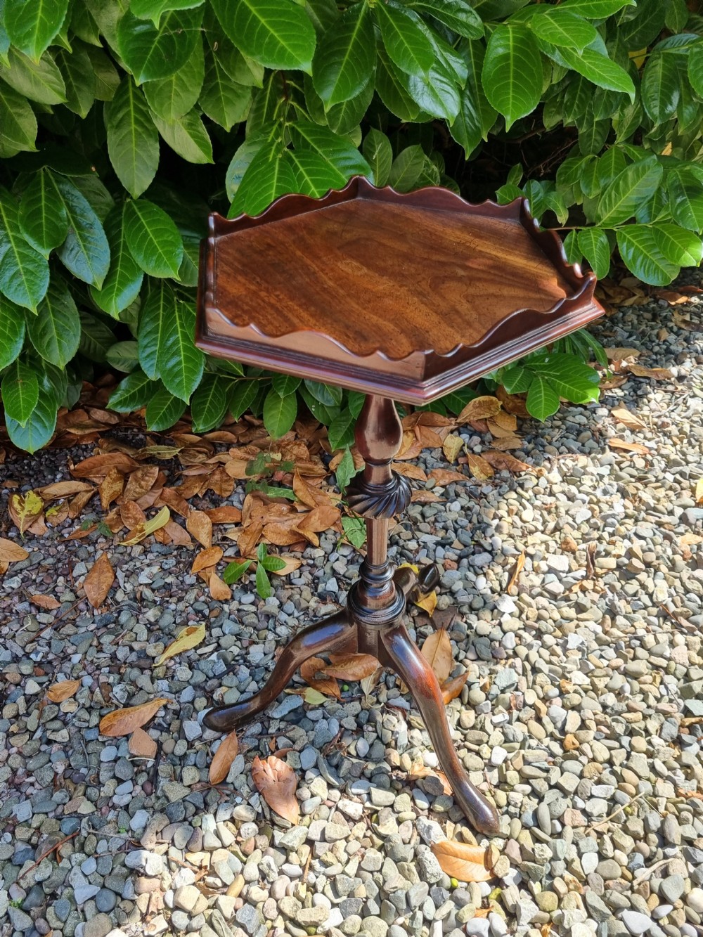  GEORGIAN MAHOGANY KETTLE/TEA STAND IN ORIGINAL CONDITION View II