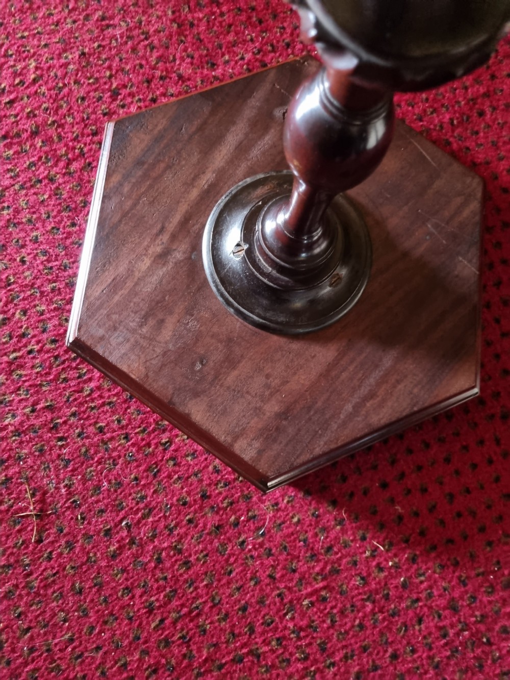  GEORGIAN MAHOGANY KETTLE/TEA STAND IN ORIGINAL CONDITION View V