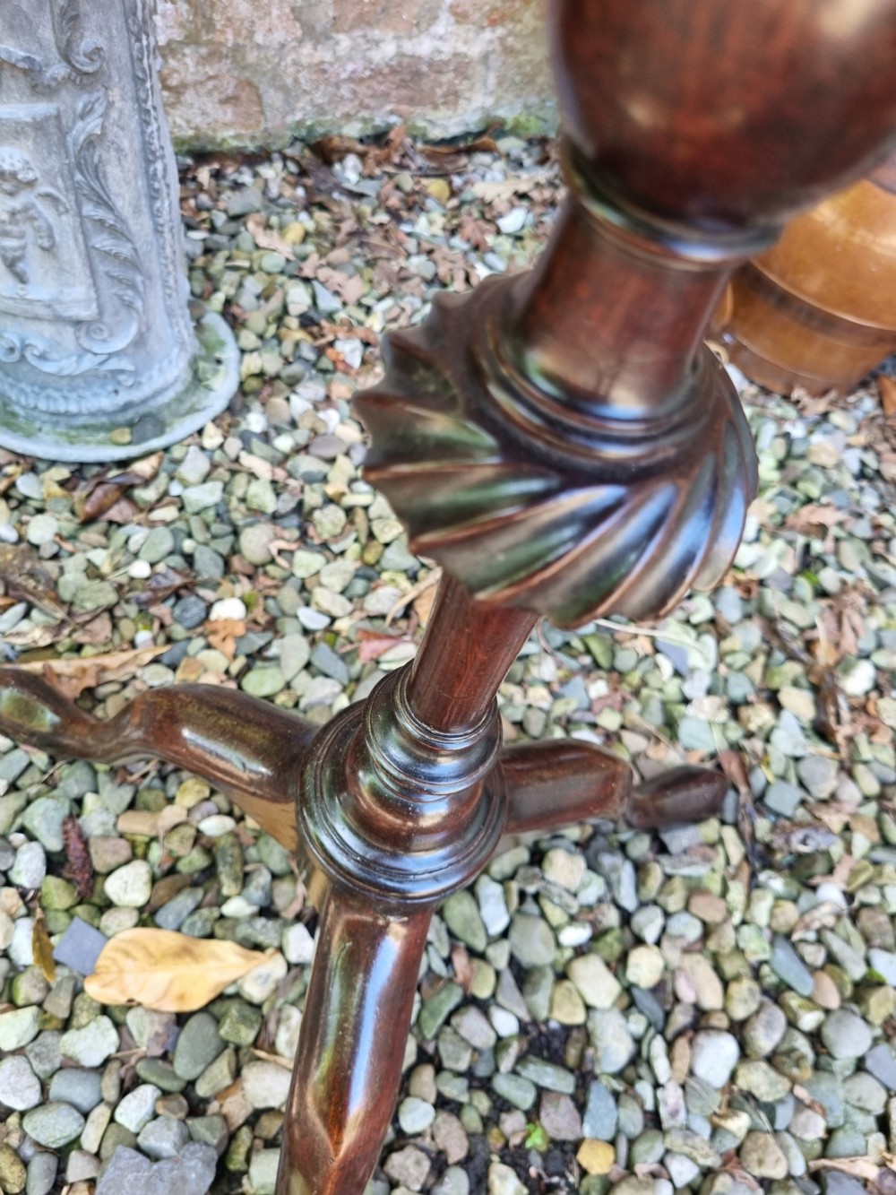  GEORGIAN MAHOGANY KETTLE/TEA STAND IN ORIGINAL CONDITION View VI