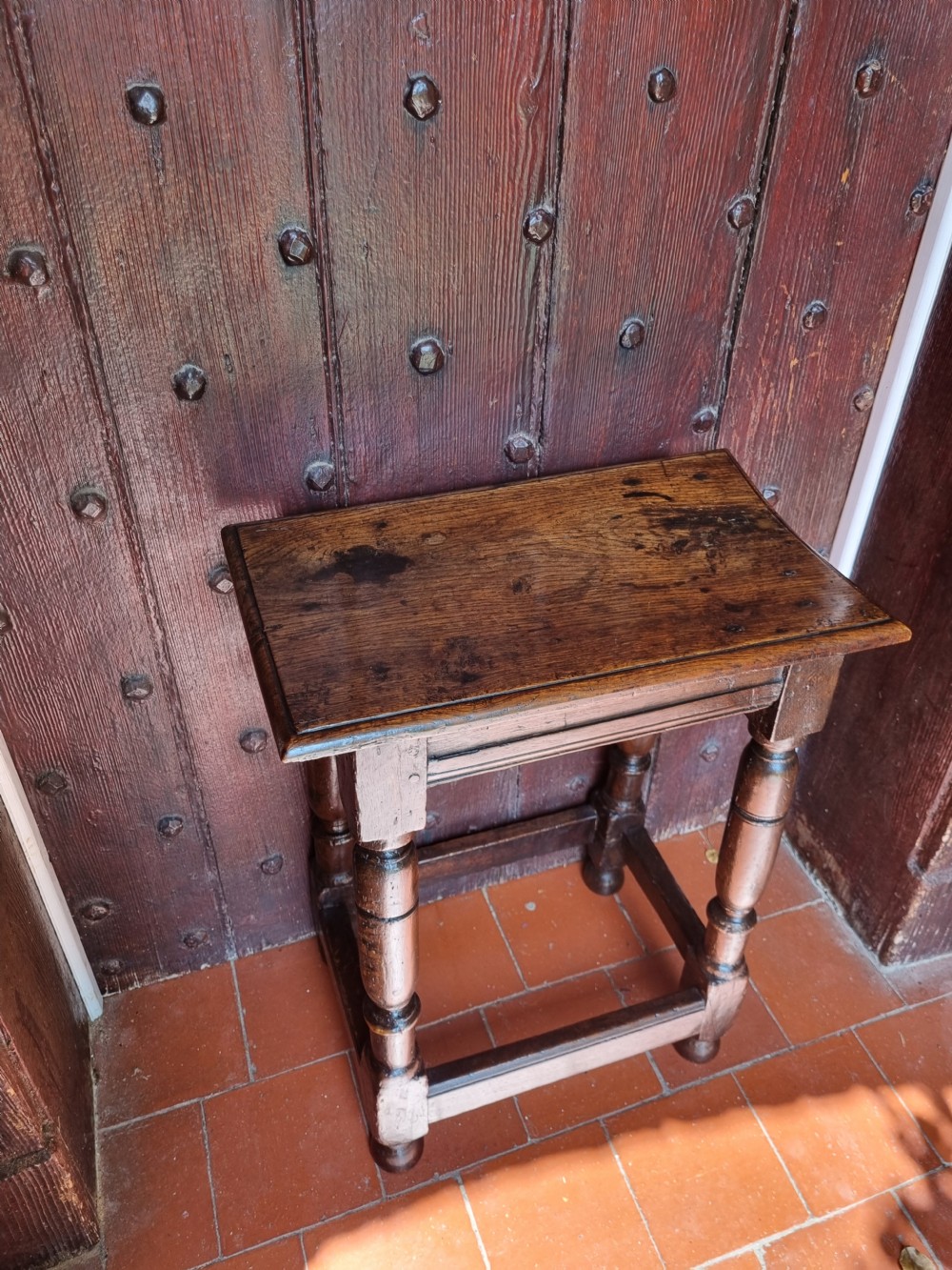 MID 17THC OAK TALL JOINT STOOL View VII